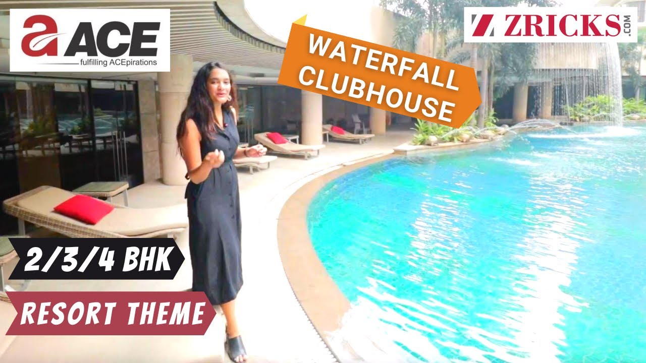 ⛱️ Resort Theme Residences - ACE Golfshire 🌊 Waterfall ClubHouse 💈 2/3/4 BHK Ready Flats in Noida