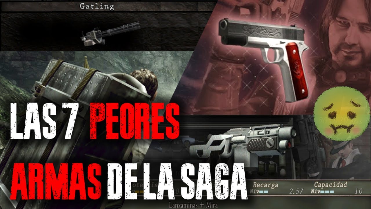 LAS 7 PEORES ARMAS DE RESIDENT EVIL (1996-2025)