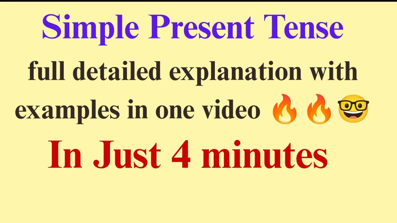 Simple Present Tense in Just 4 Minutes 🔥 | Rules, Examples & Tricks#english #grammar #shorts