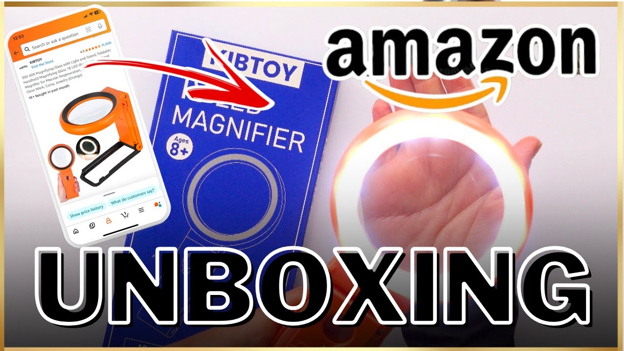 KIBTOY 30X 40X MAGNIFIYING GLASS AND STAND | Unbox + Test