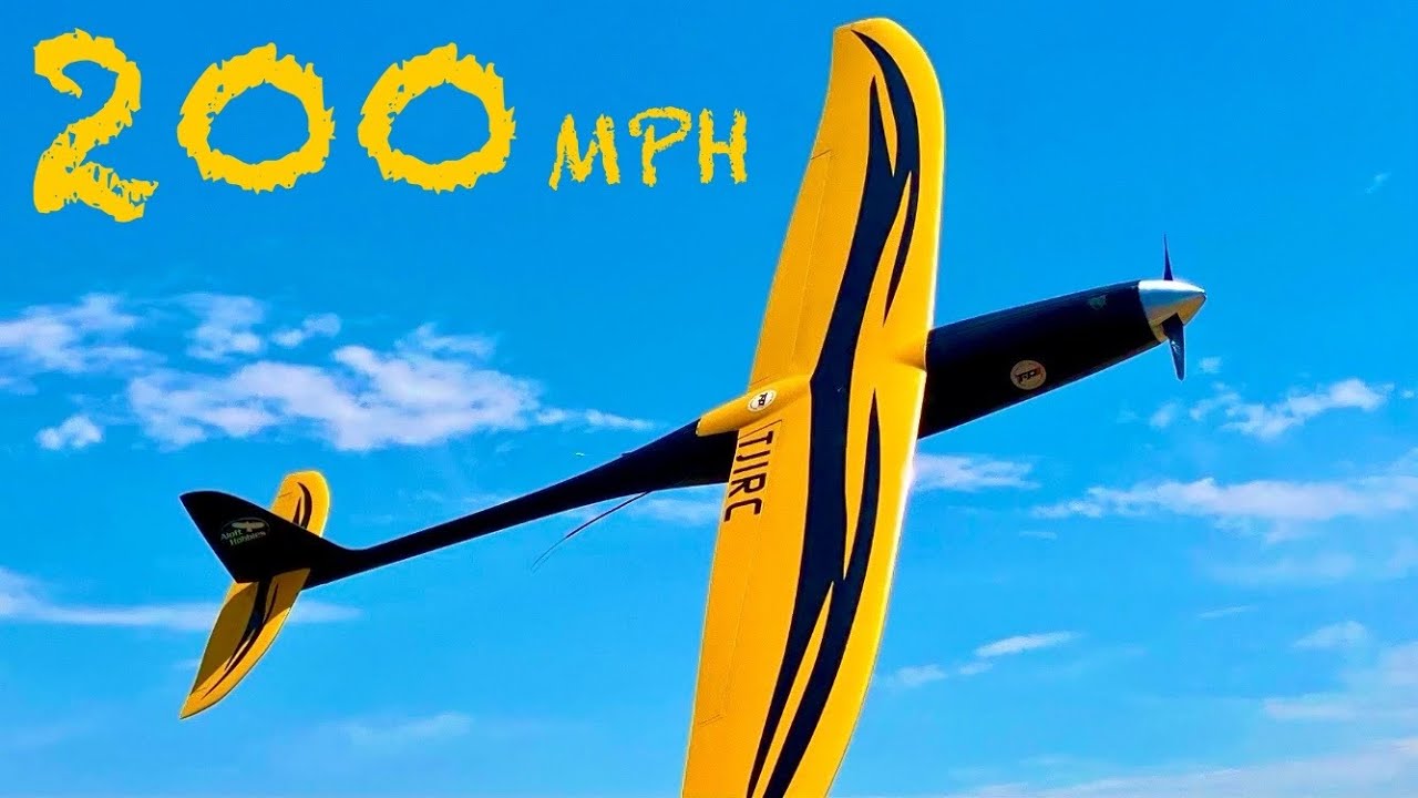 TJIRC “X-RAY” - 200+mph Carbon Fiber RC Hotliner Glider