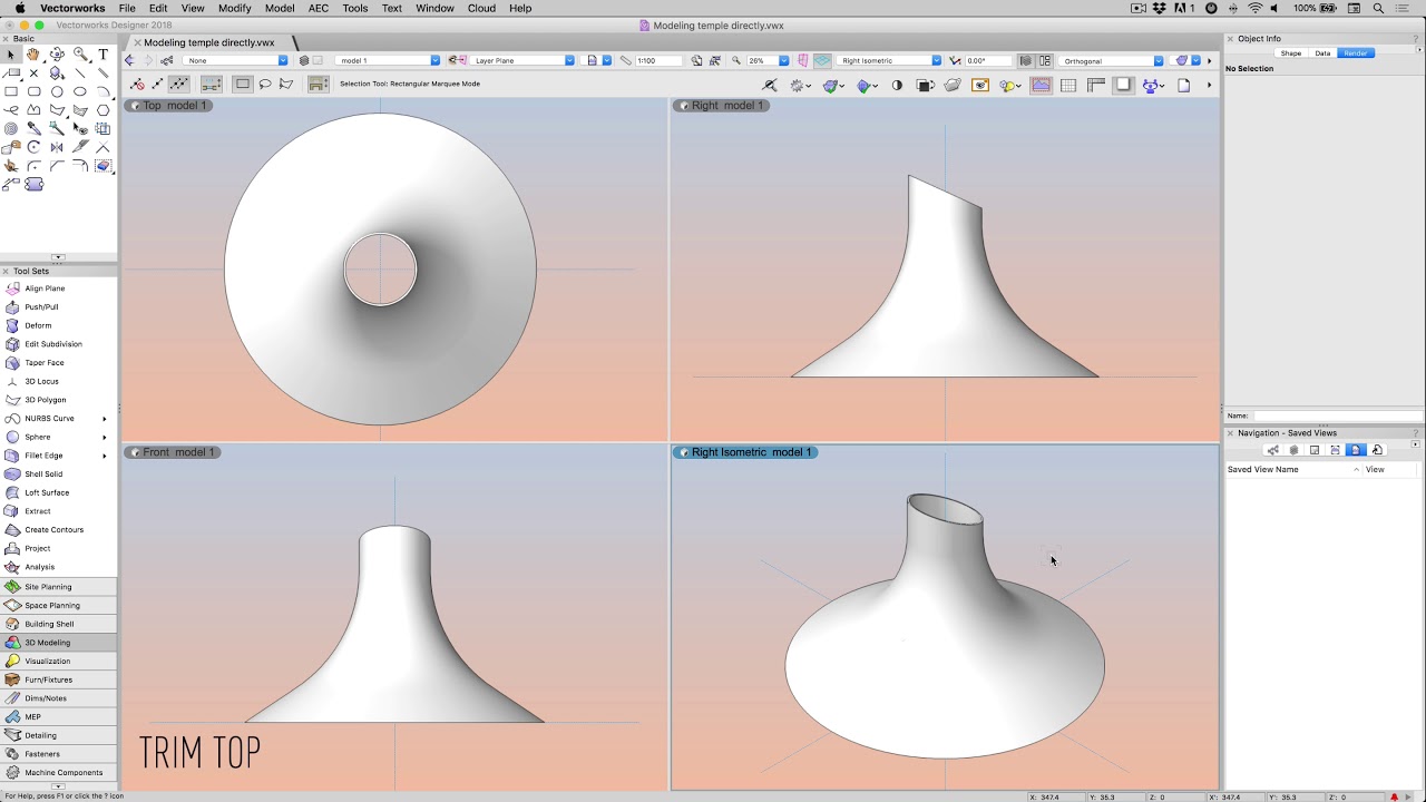 Vectorworks Solutions Series: Modeling A Niemeyer Project