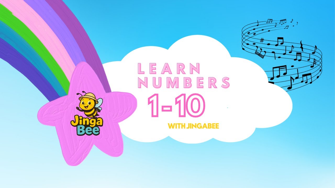 Count with Jinga Bee! | 1 to 10 Numbers for Kids | Preschool Learning Fun