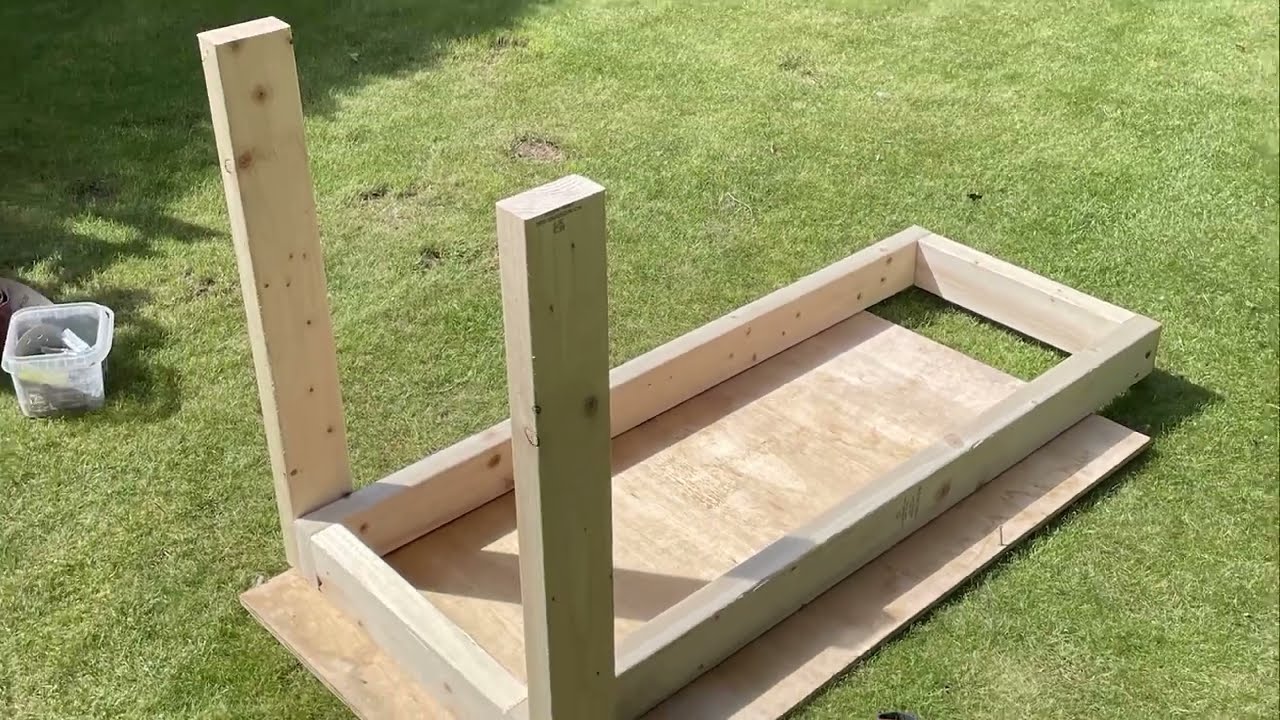 Wooden DIY Sim Rig with Triple Monitor mount - Direct drive wheel