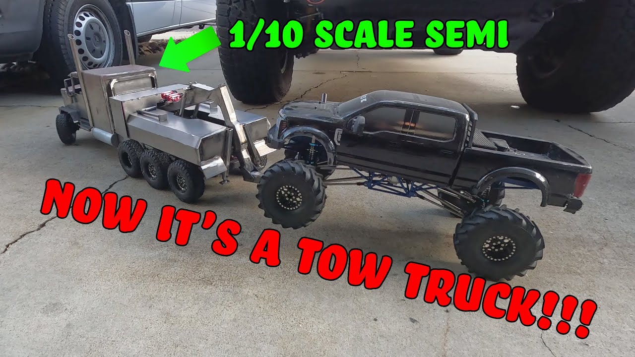 1/10 Scale Semi First Tow!!