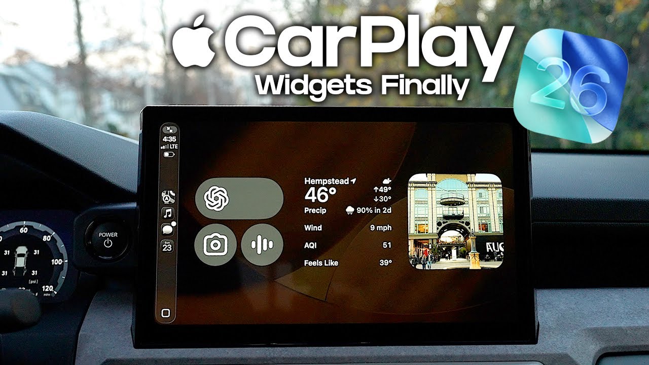 Apple CarPlay на iOS 26 — это ОГРОМНОЕ обновление (виджеты, пользовательский интерфейс и многое д...