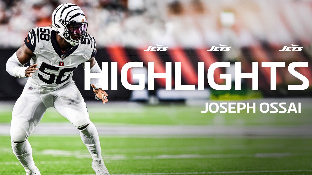Best Sacks of Joseph Ossai&rsquo;s NFL Career | New York Jets Highlights