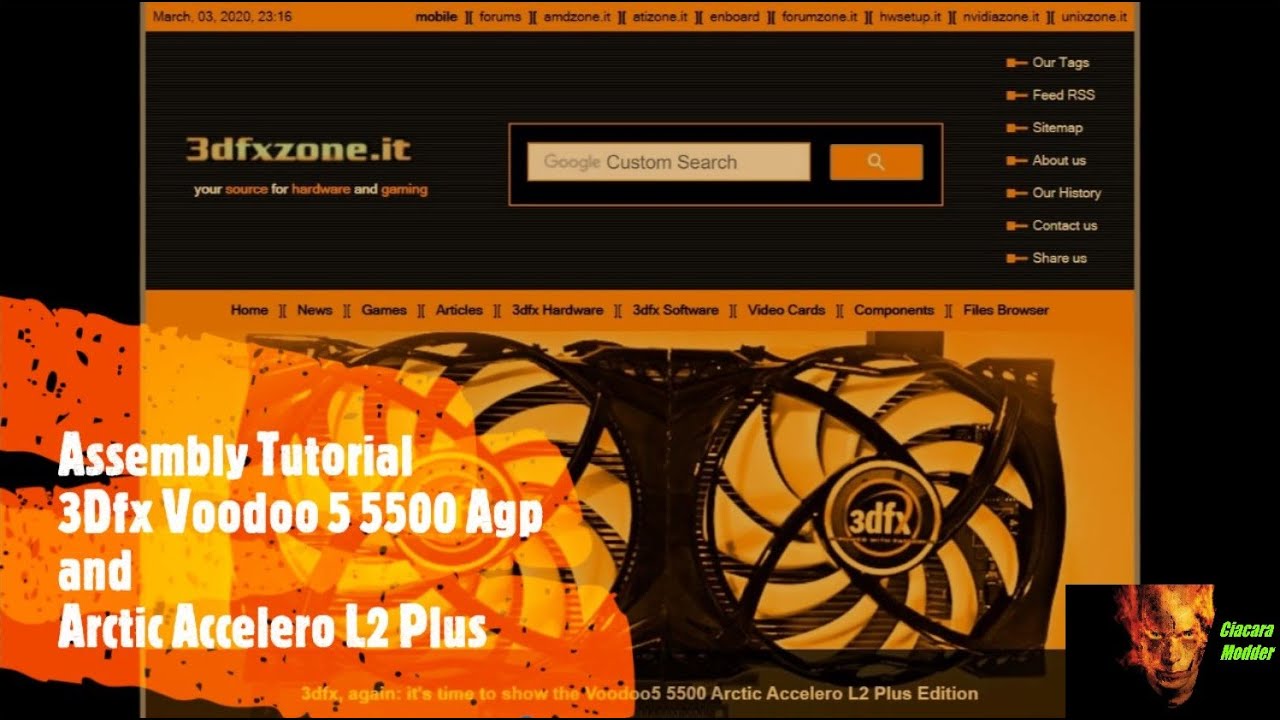 Assembly Tutorial - 3Dfx Voodoo 5 5500 Agp and Arctic Accelero L2 Plus