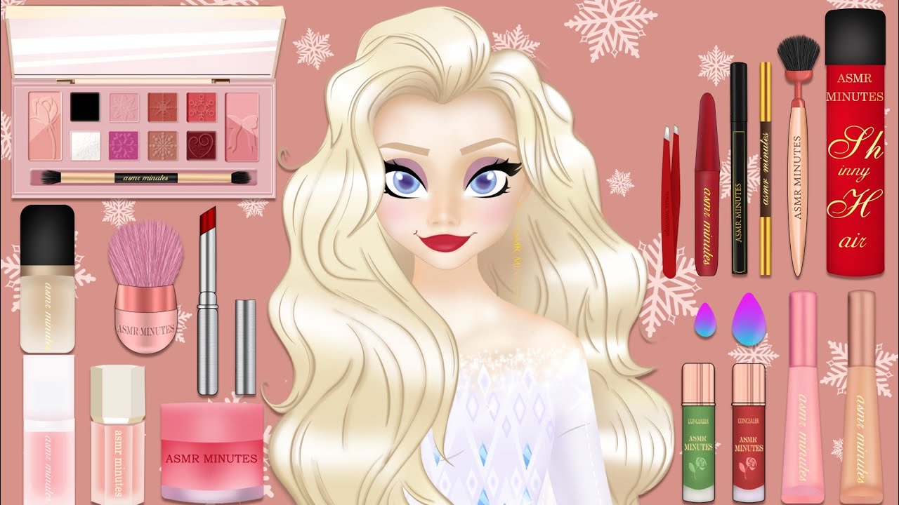 анимация макияжа asmr | Elsa's makeup💄💋👠