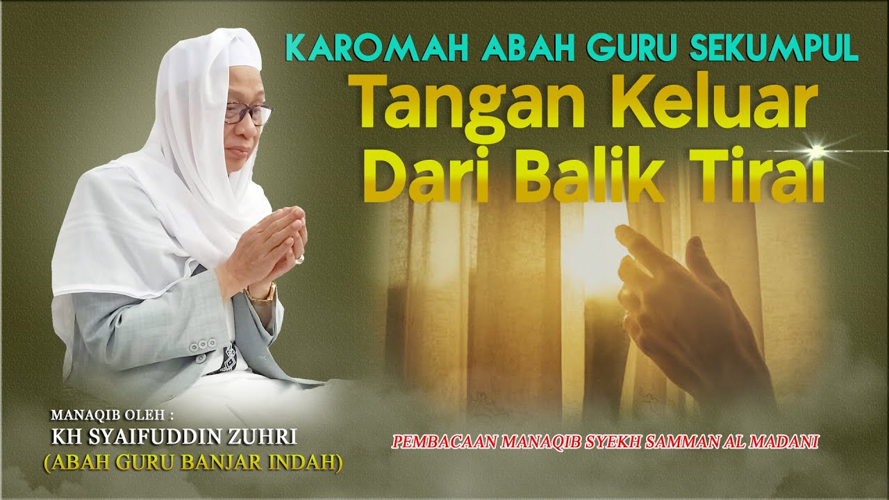 KAROMAH ABAH GURU SEKUMPUL TANGANNYA MEMBERI UANG DARI JAUH