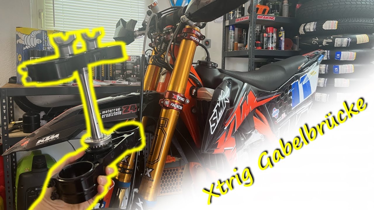 Neue Xtrig Gabelbrücke bringt Probleme mit sich // Breite Supermoto Gabelbrücke // Schrauber Vlog