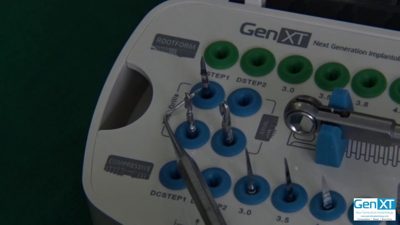 GenXT Single Piece Implant Surgical kit and Prosthetic Components demostration