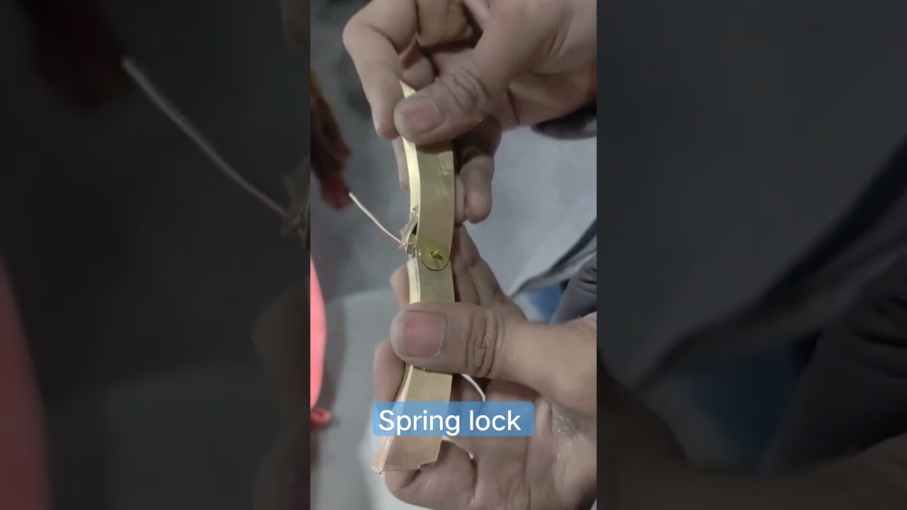 bracelet spring lock making process