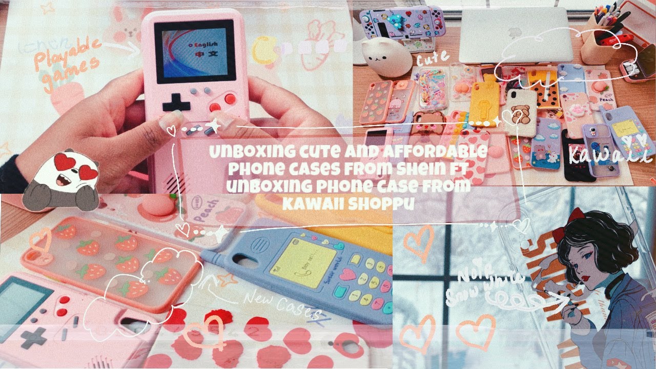 💕Unboxing Cute \ Affordable Phone Cases from Shein haul ft kawaii cases from Kawaii Shoppu 🌸💫|