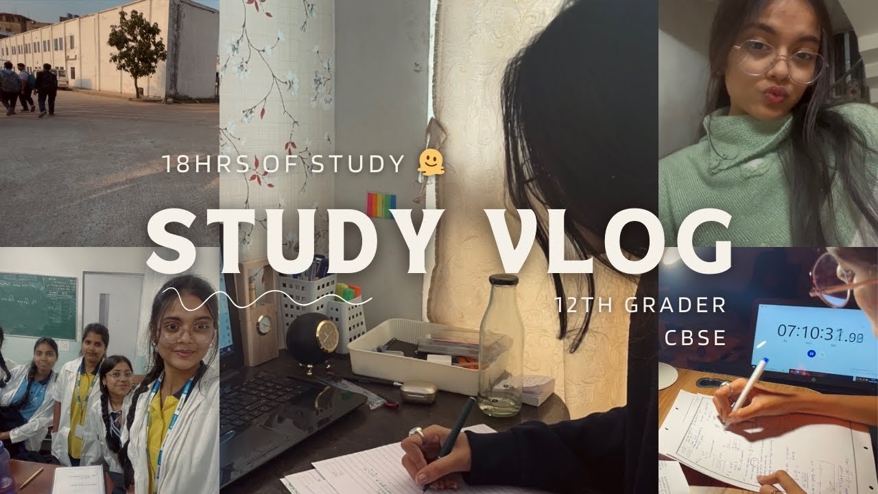 18 hrs of study : preparing for board practicals | productive vlog🌱| class 12 | CBSE