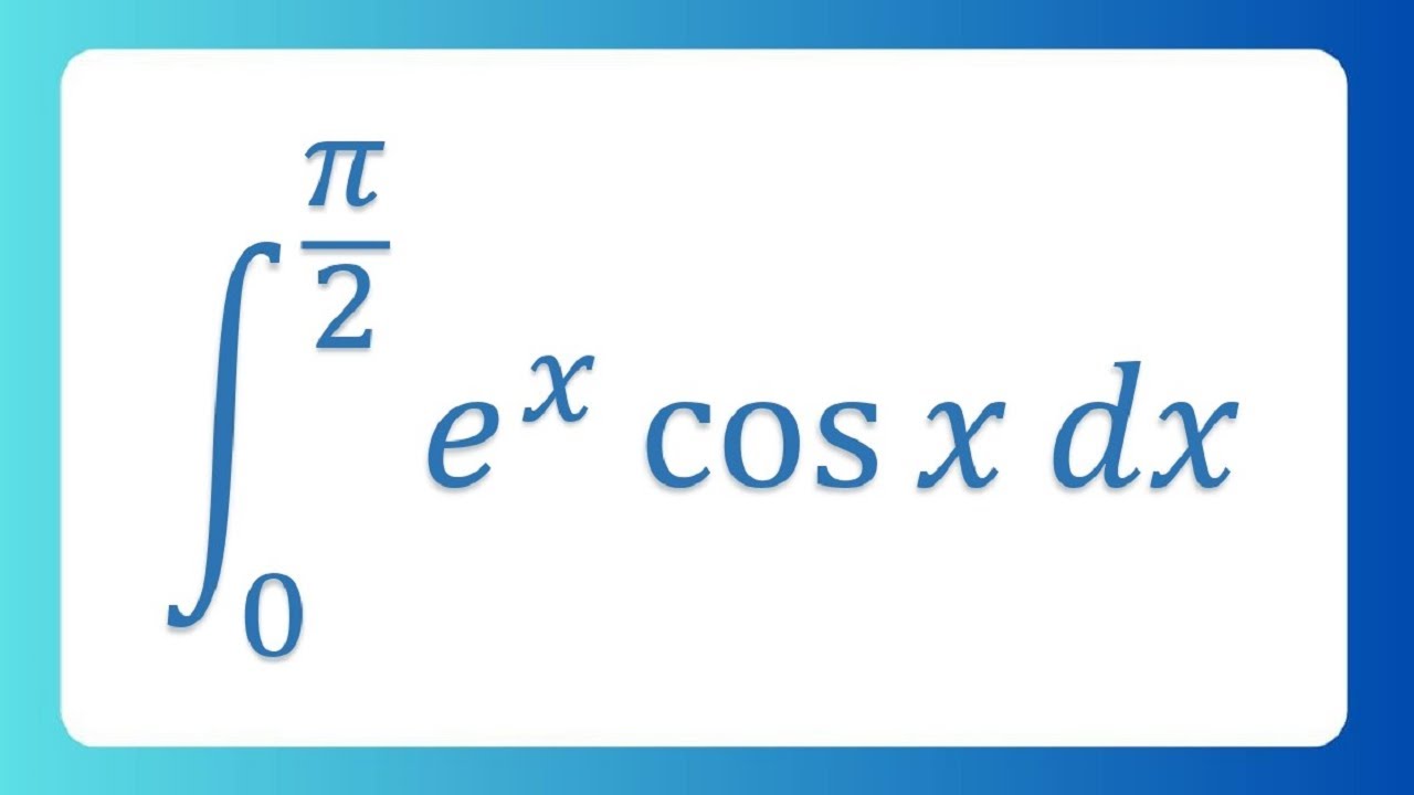 INTEGRAL e^x cosx