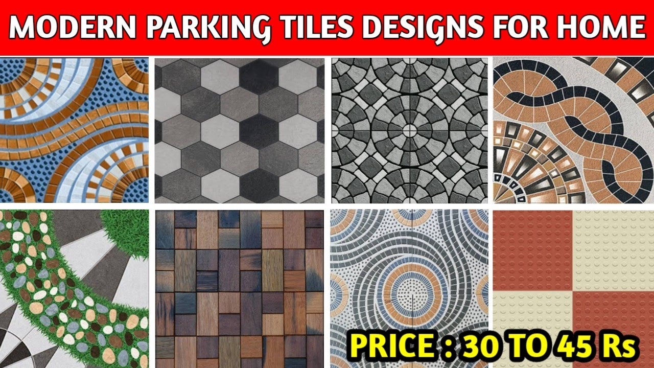 Latest parking tiles design | modern outdoor floor tiles design | car parking tiles | tiles price