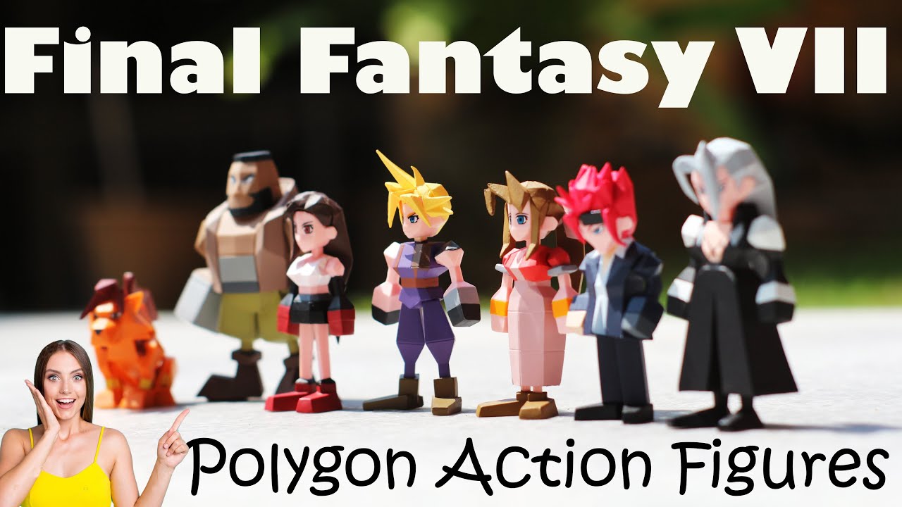 Square Enix - Final Fantasy VII Polygon Figures Unboxing (vol 1)