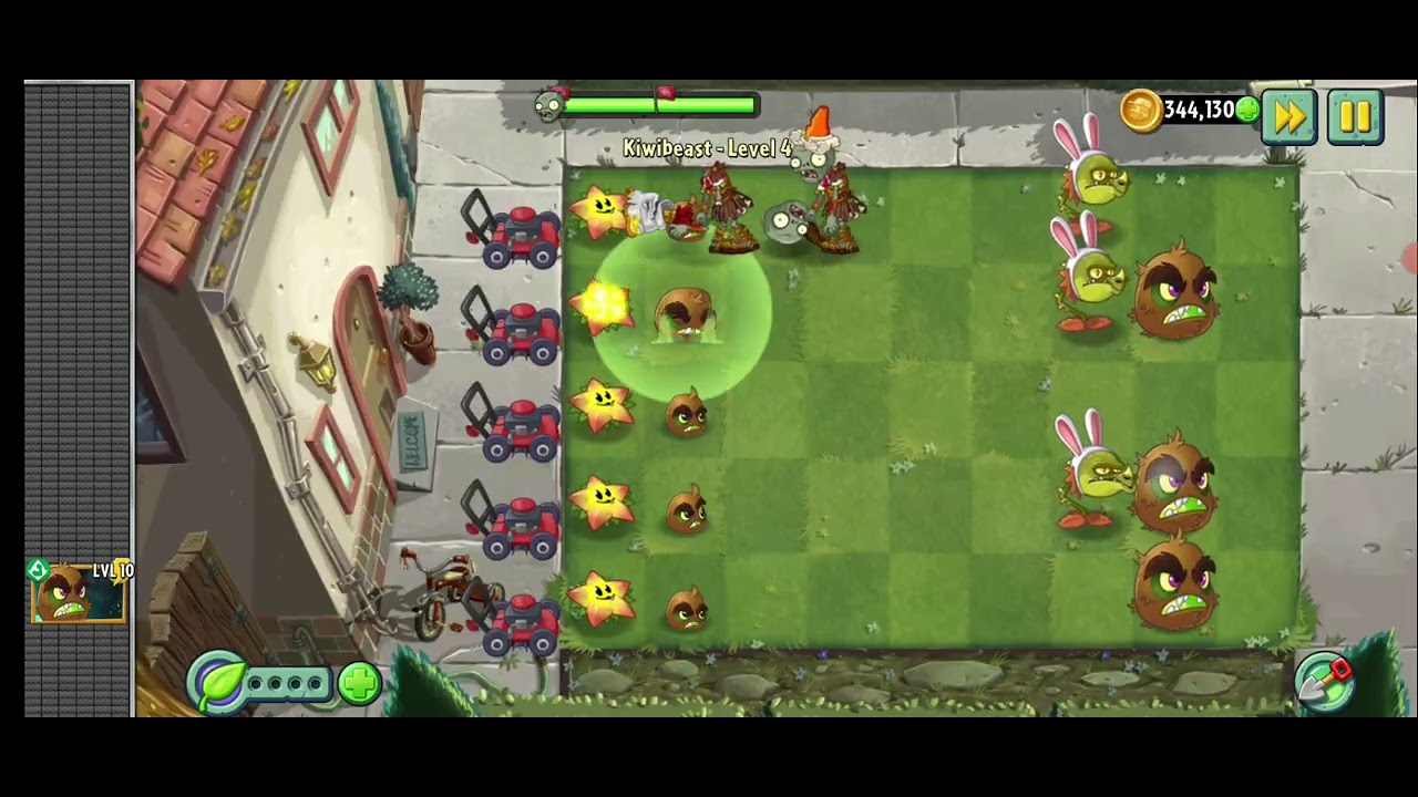 PvZ 2 - New Plant Nursury - Kiwi Beast- Level 3 to Level 5