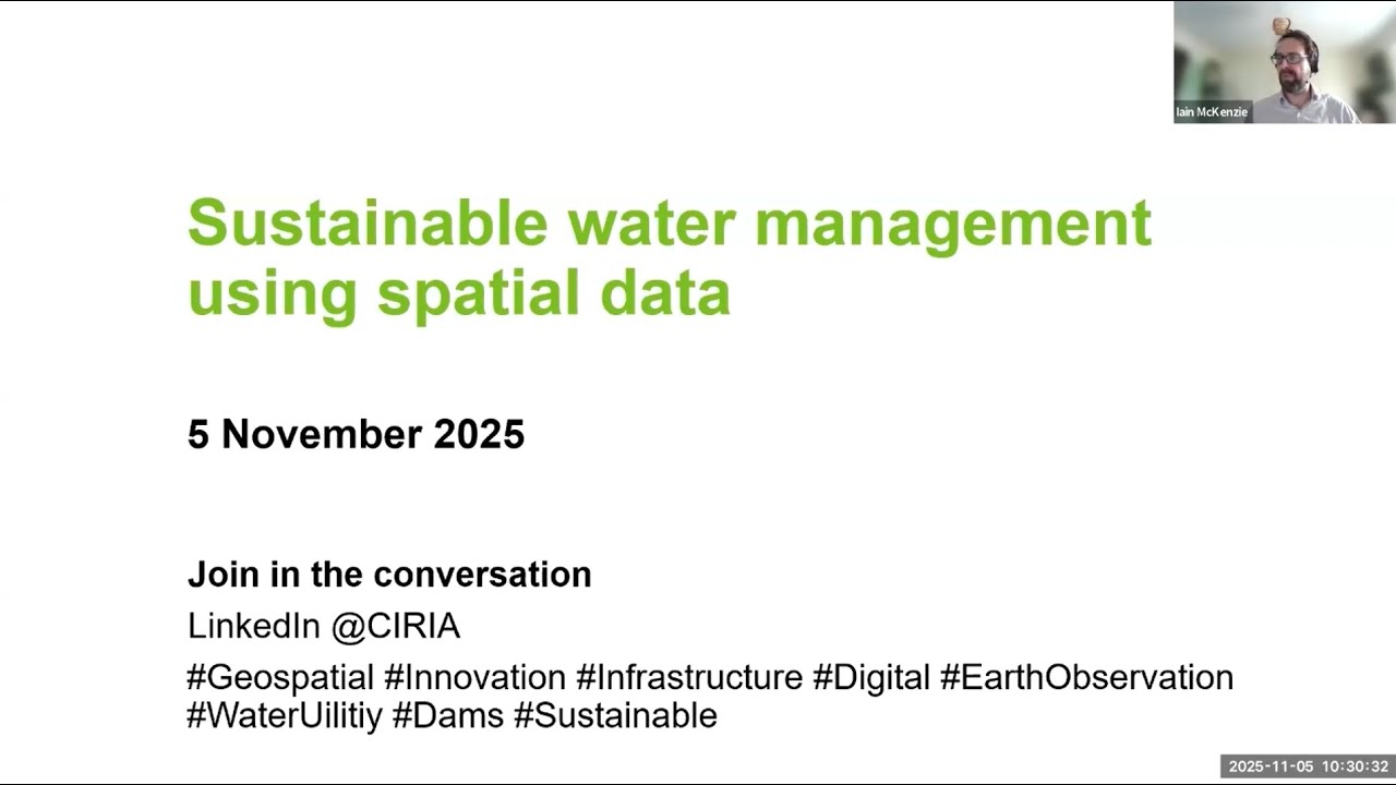 Sustainable water management using spatial data