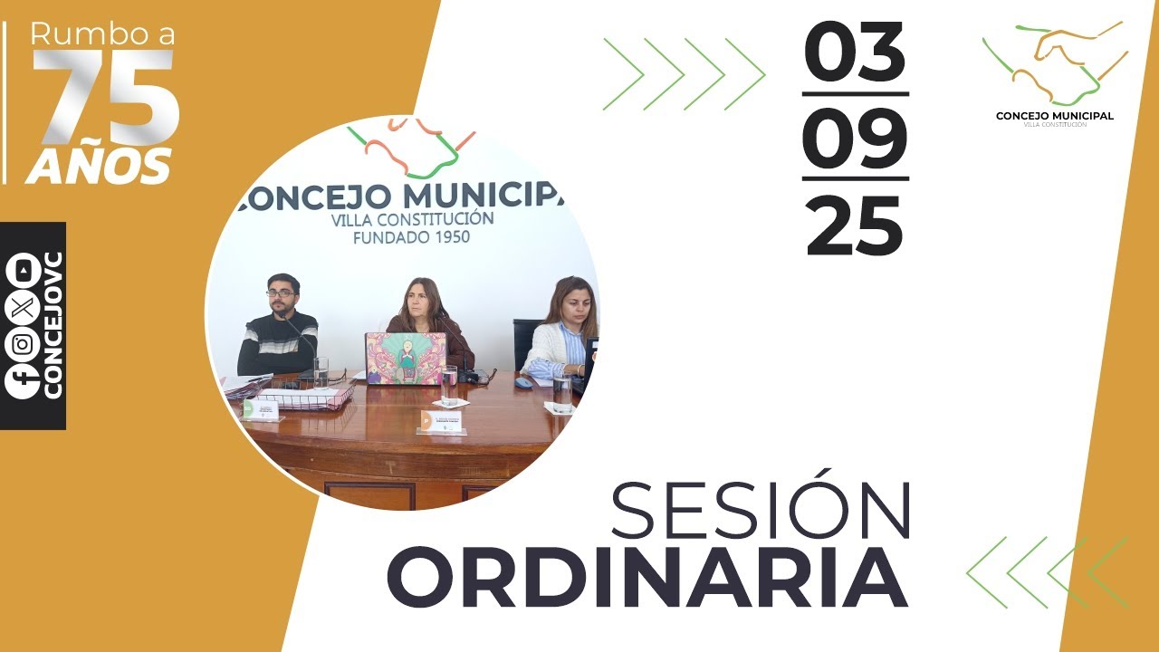 Sesión Ordinaria N22 | 03SEP2025