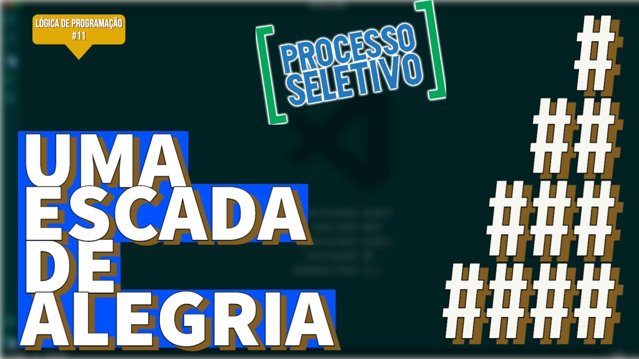 FOR DENTRO DE OUTRO FOR - STAIR CASE (HACKER RANK) - Lógica de Programação #11