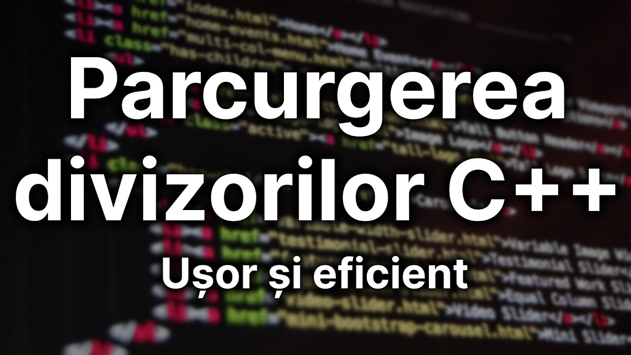 Parcurgerea divizorilor unui număr — Tutorial C++