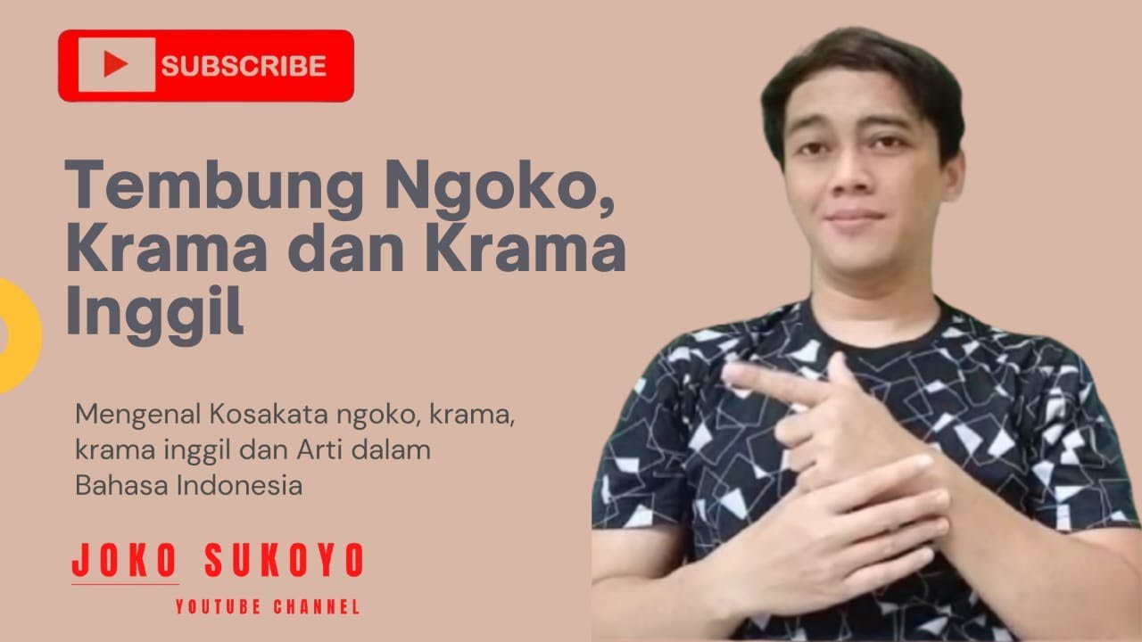 Kosakata Bahasa Jawa : Penjelasan Terlengkap