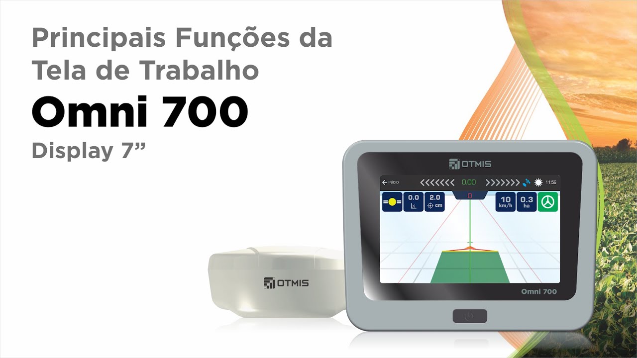 Principais Funções da Tela de Trabalho -  Omni 700 - OTMIS  - JACTO
