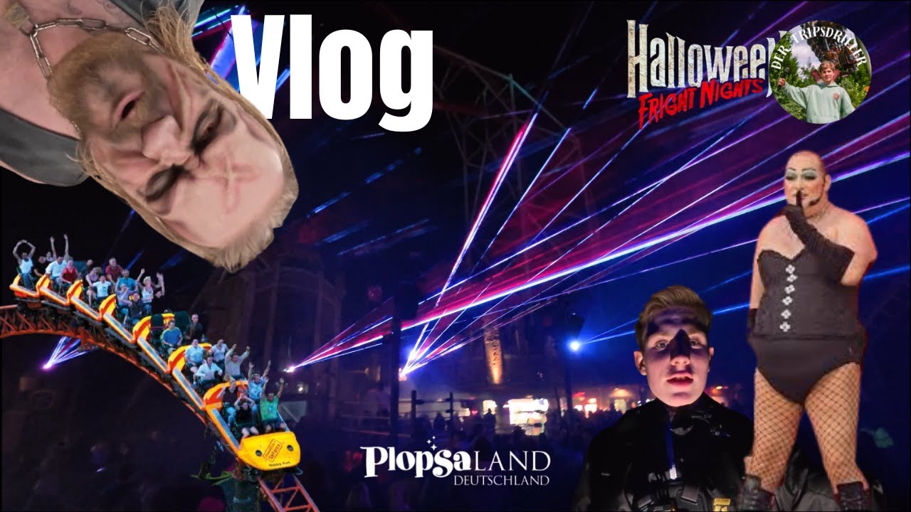Plopsaland Fright nights Tourtag 1 Scream and Ride2025 Vlog #041
