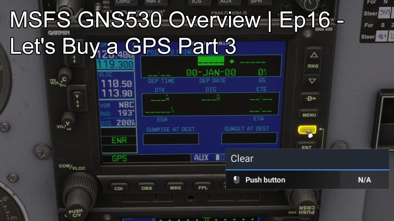 Обзор MSFS GNS530 | Эпизод 16 - Давайте купим GPS. Часть 3
