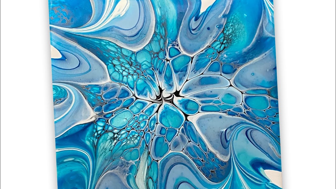 (1085) Good Bloom Technique Results, My Paint Pour Recipe Works, Paint Pouring