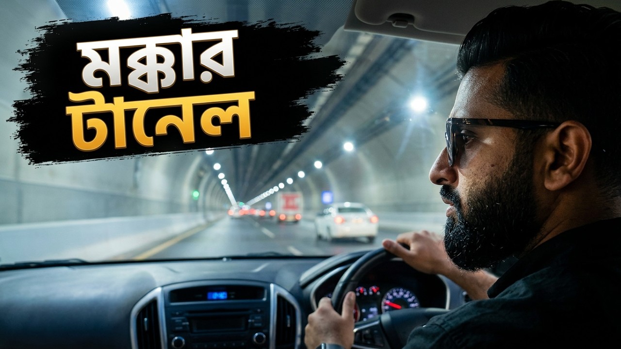 🕋  মক্কার টানেল ভিতরে কেমন হয়? 🚗 | Makkah Tunnel Drive | Makkah to Taif Road Trip | Mina Tents
