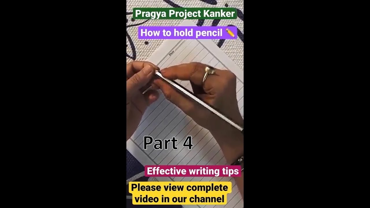 How to hold pencil correctly || Correct Pencil Grip || Effective Writing  ✏️ ✅ 4
