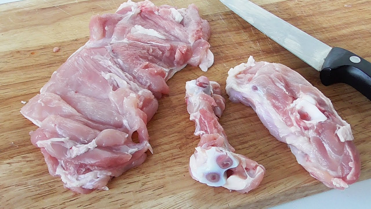 COMO DESHUESAR UN CONTRAMUSLO DE POLLO