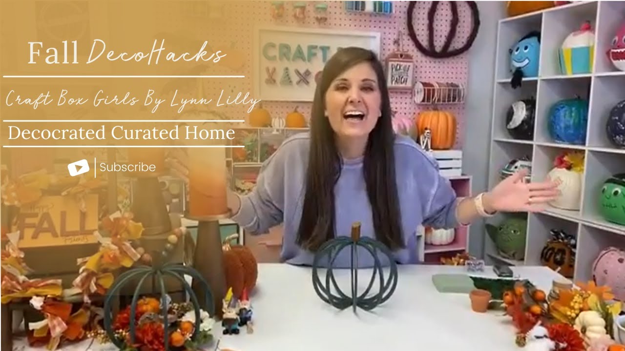 Fall DecoHacks with Craft Box Girls by Lynn Lilly | Decocrated Subscription Box