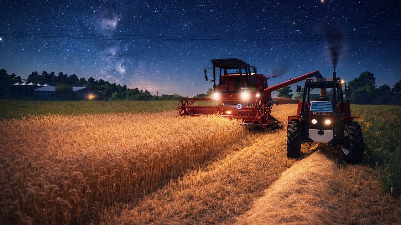 Koszenie pszenicy i prasowanie odc 21 