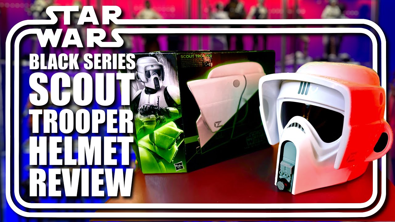 Star Wars Black Series Scout Trooper Helmet (Biker Scout) Unboxing & Review | Hasbro