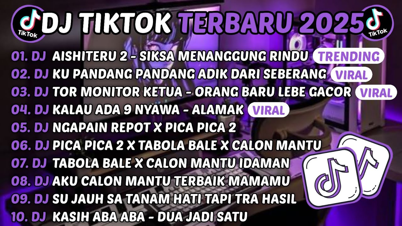 DJ TIKTOK TERBARU 2025-🎵DJ AISHITERU 2 - SIKSA MENANGGUNG RINDU🎵DJ CINTA DARI SEBERANG FULL ALBUM