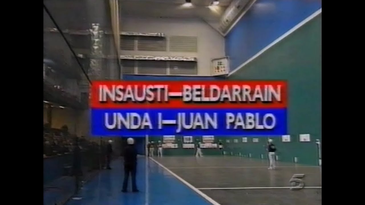 INSAUSTI - BELDARRAIN vs UNDA - JUAN PABLO (Deportivo · 1998) Pala