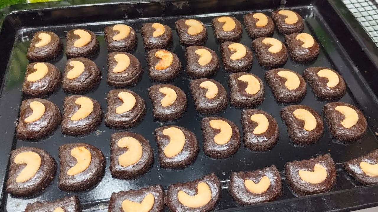 Resep chocolate cashew cookies