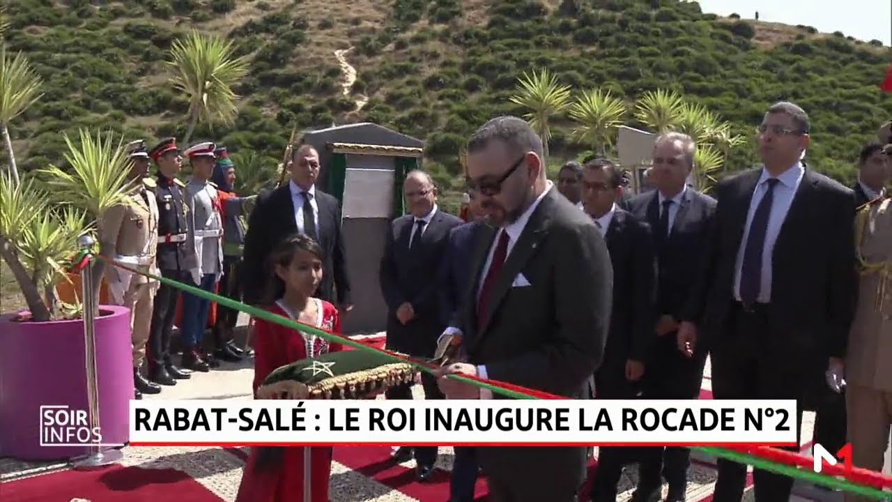 Le Roi inaugure la rocade urbaine N°2 de Rabat-Salé