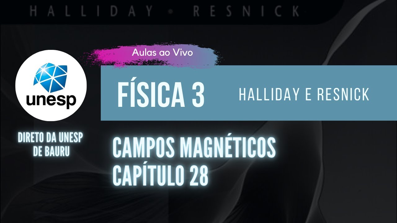 AO VIVO - UNESP | Campos Magnéticos - Capítulo 28 | Halliday - Vol. 3