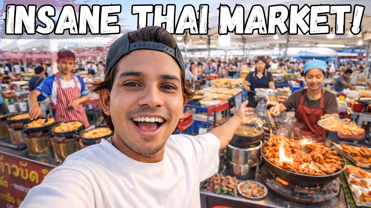 My First Time at Songkhla’s Traditional Market 🇹🇭 | I Was SHOCKED by These Unique Foods!