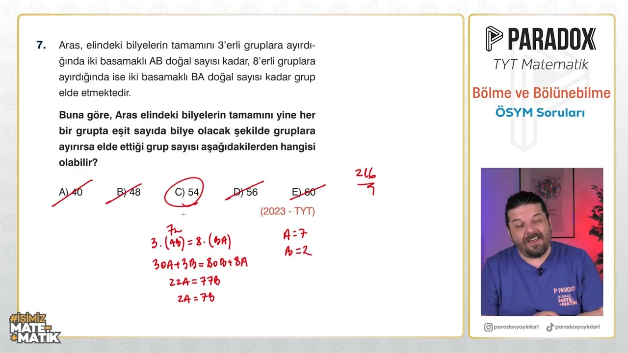 Bölme ve Bölünebilme-ÖSYM Soruları