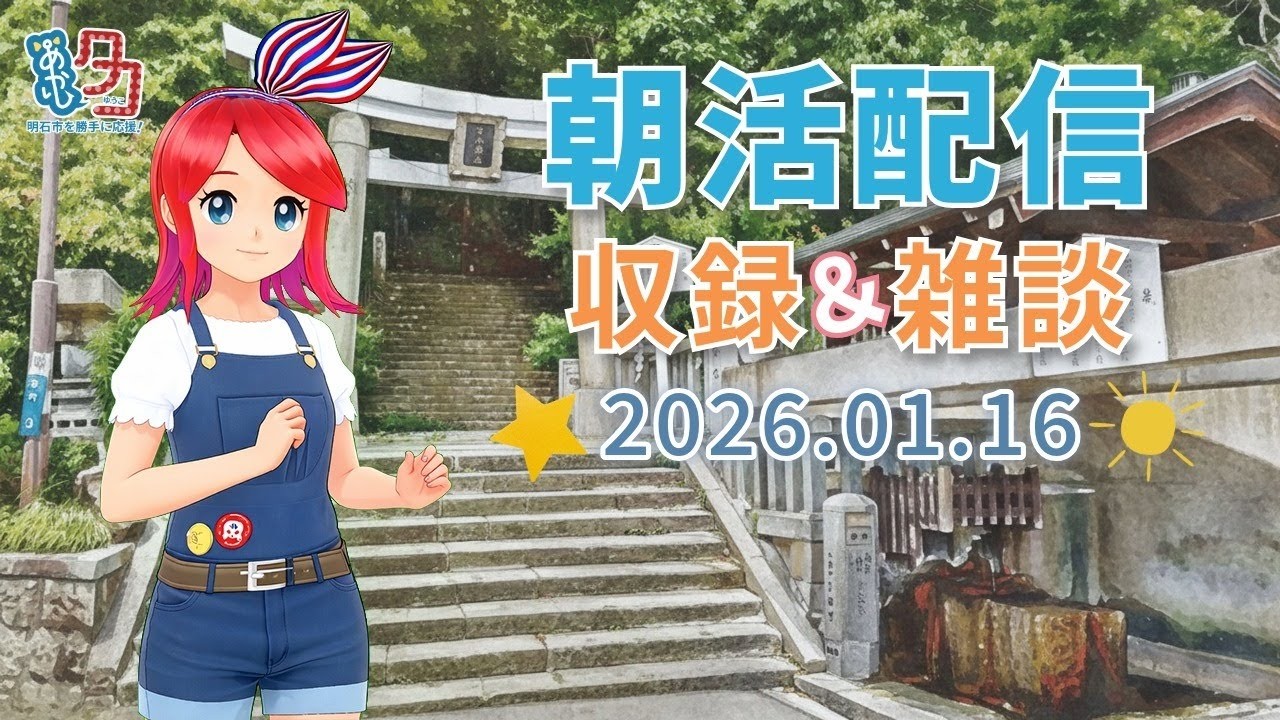 #クリップ 【01/16】 #赤石夕コブツ - 朝のごあいさつ収録風景より