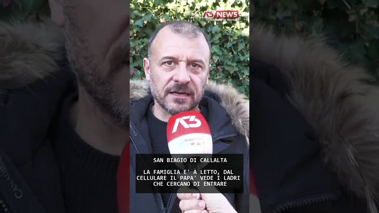 LA FAMIGLIA E' A LETTO, DAL CELLULARE IL PAPA' VEDE I LADRI CHE CERCANO DI ENTRARE | 14/12/2025