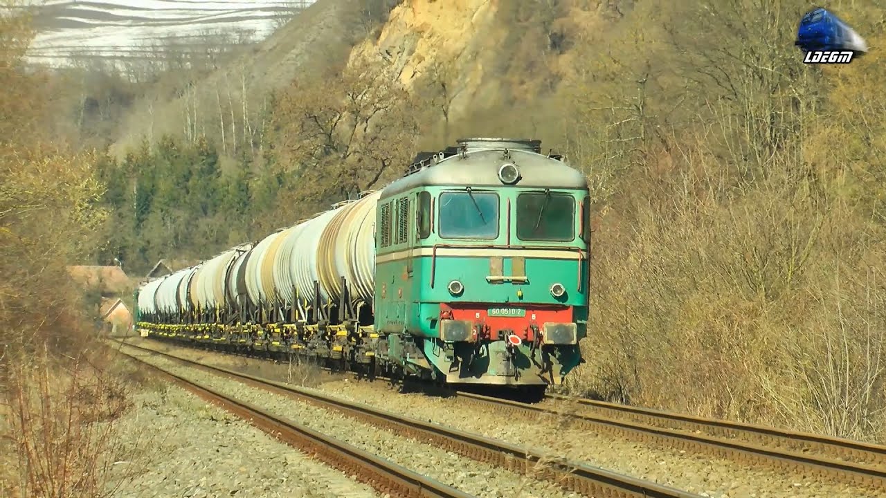 DA60-0672-0 & DA60-0510-2 cu/with Tren CFR MARFA Tanker Trans in Apuseni Mountains - 25 March 2016