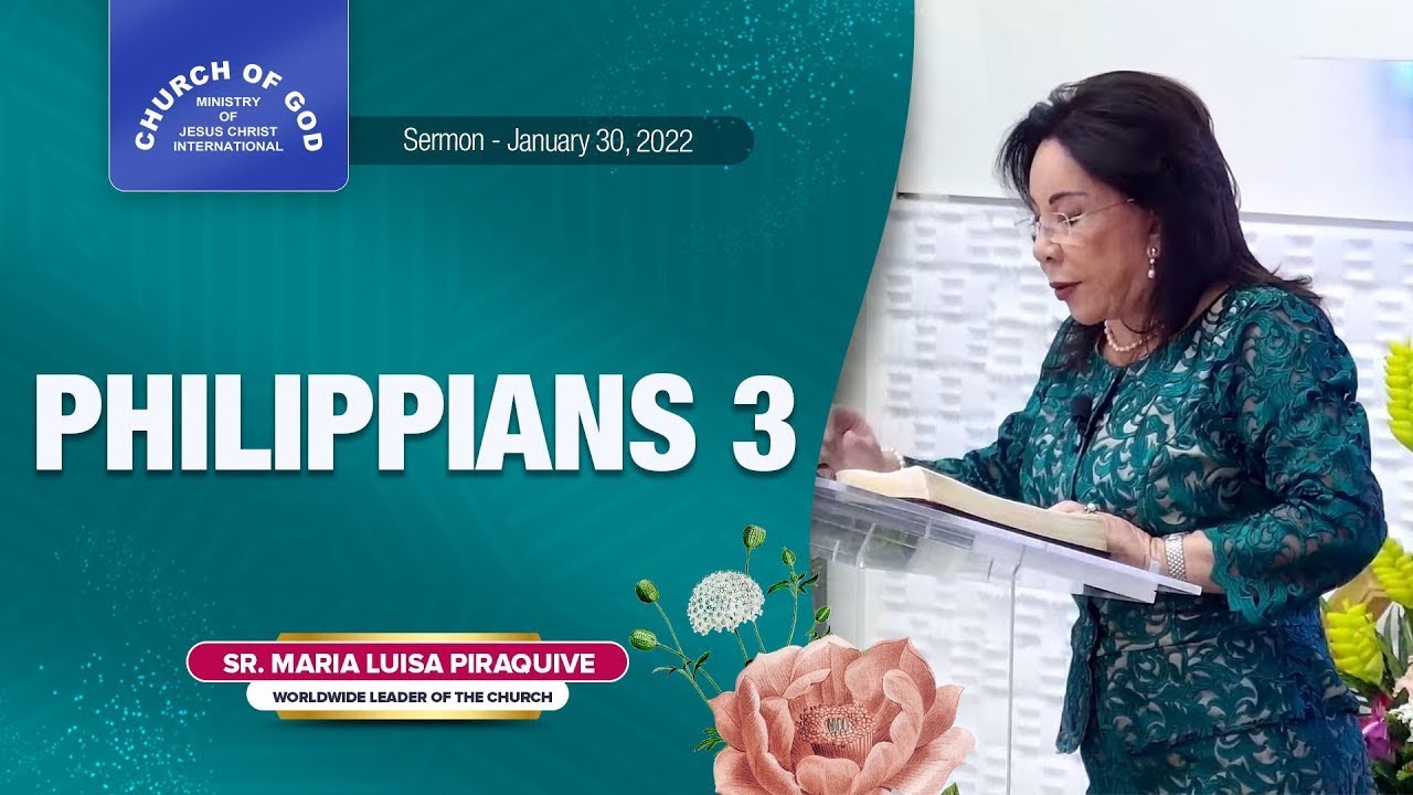 Sermon: Philippians 3 - January 30, 2022 - Sister Maria Luisa Piraquive