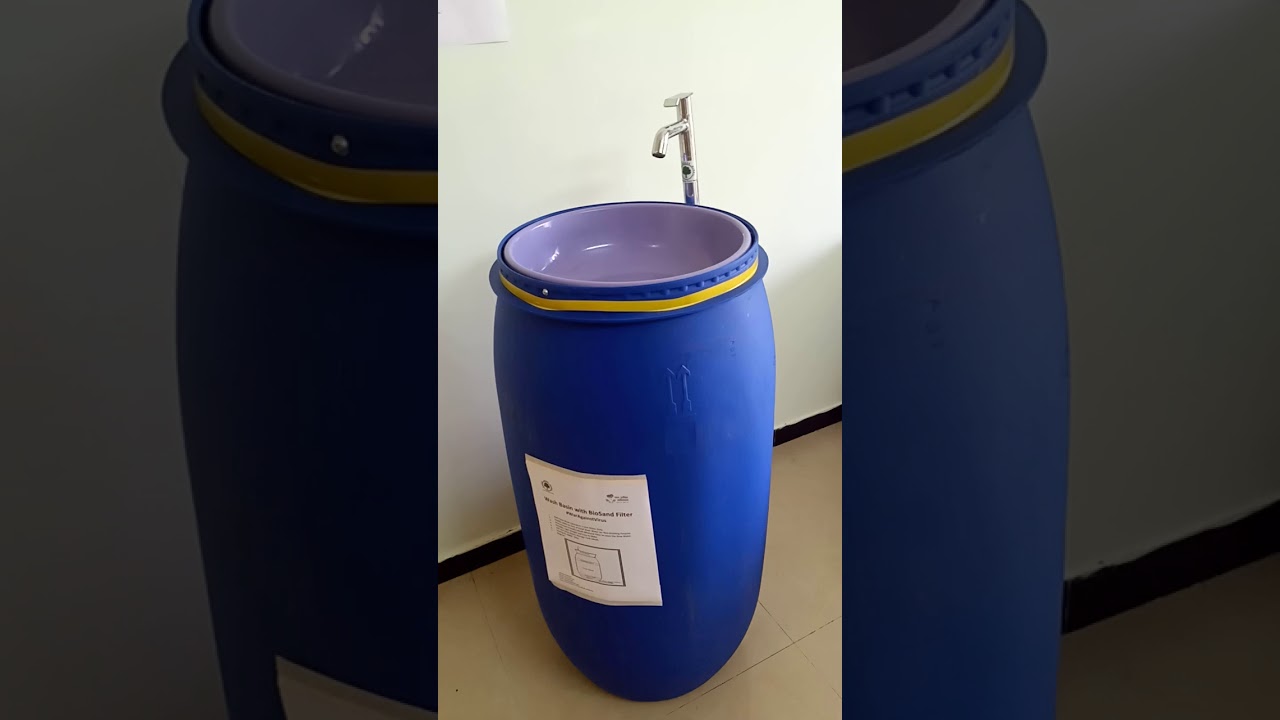 Portable Wash Basin with BioSand Water Filter